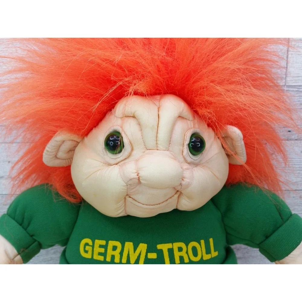 1993 International Silver Co. Germ-Troll Plush Toy Stuffed Doll Germ Troll